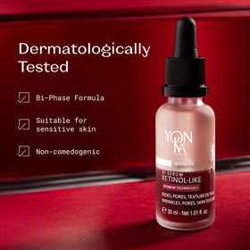 Yonka mastic tree resin detail depicting pore-refining natural extract benefit