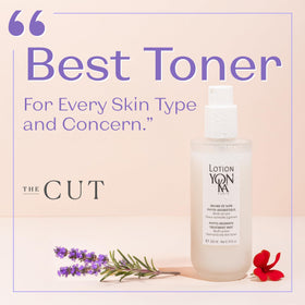 Yonka label close-up showing key botanicals for balanced, purified skin