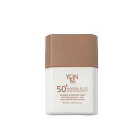 Yonka front packaging showing sleek sunscreen tube and SPF benefit