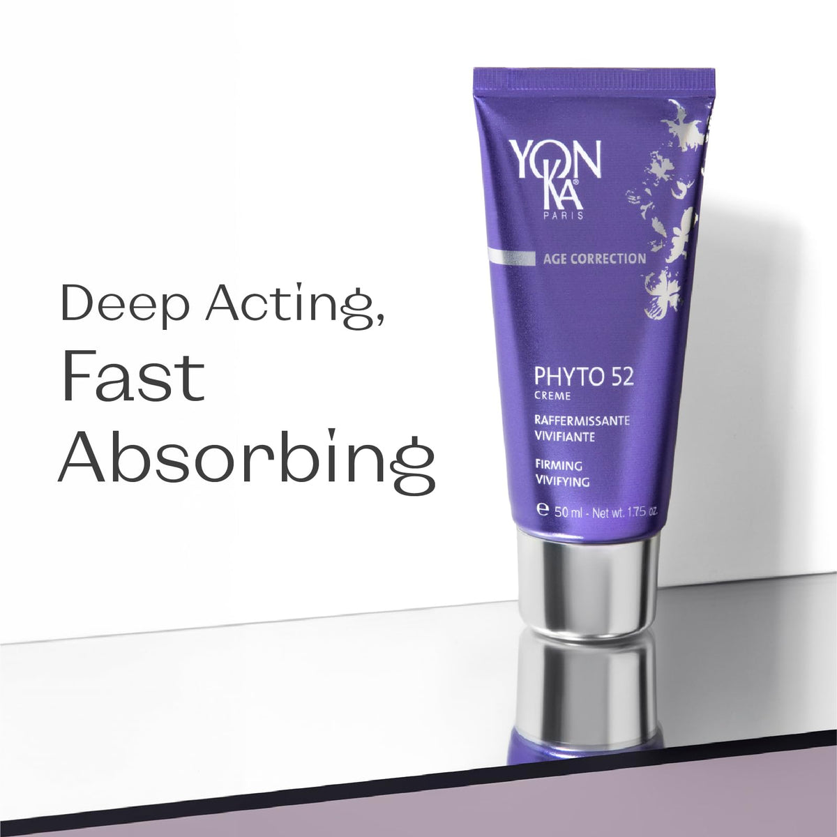 Yonka Phyto 52 with rosemary and beech bud ingredients emphasizing firming benefits