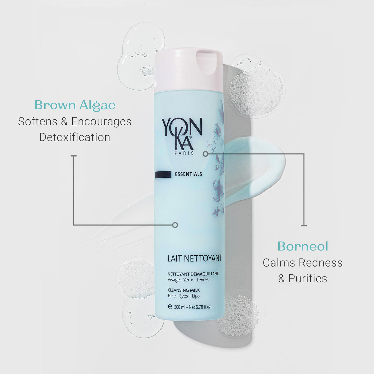 PS Toner mist being applied demonstrating Yonka hydration and soothing effect