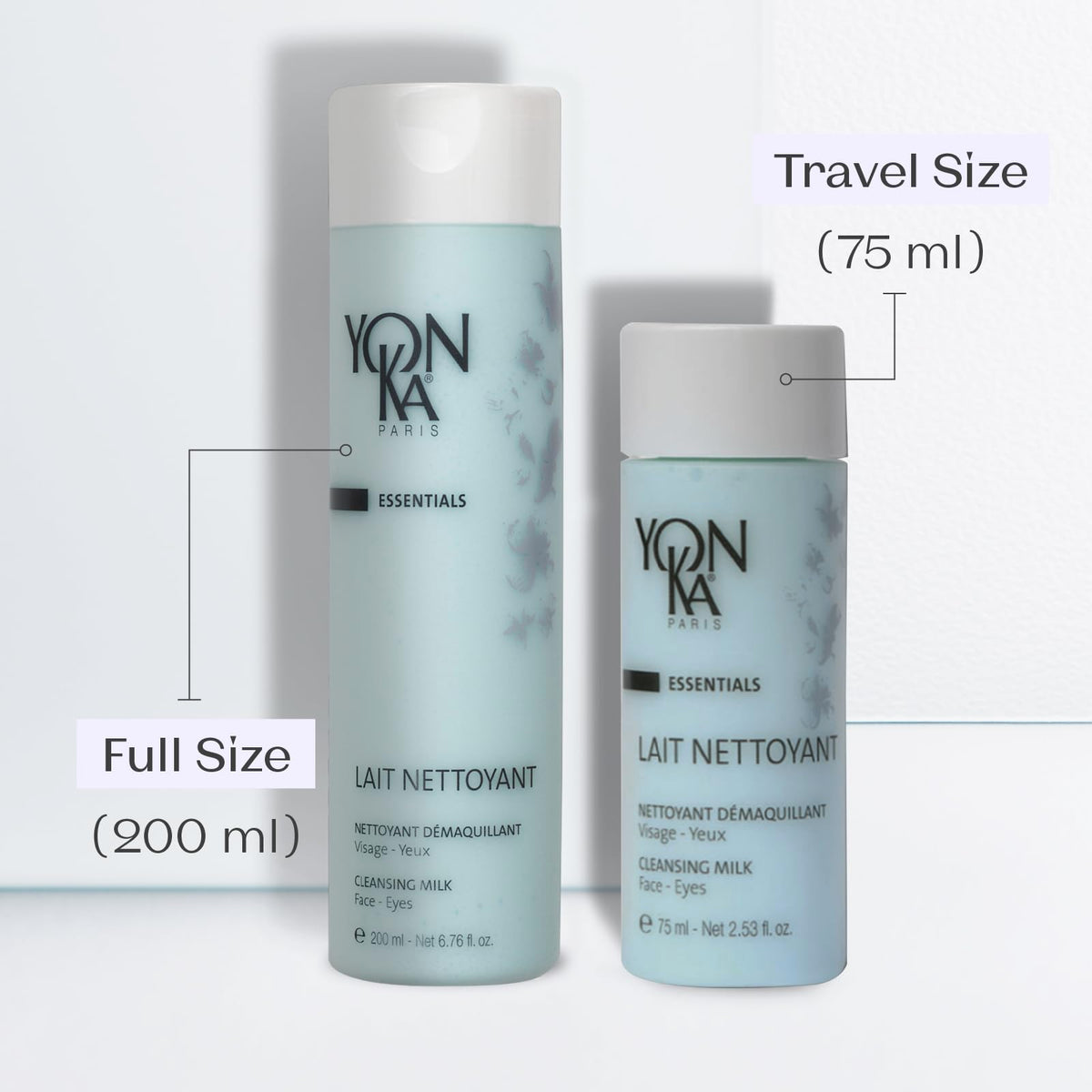 Yonka bottle in hand to show travel-size portability and ease