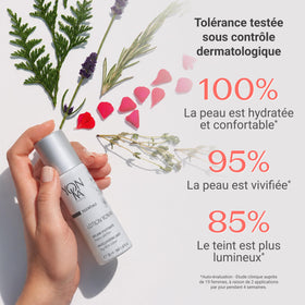 Yonka texture splash of toner illustrating lightweight hydrating mist benefit