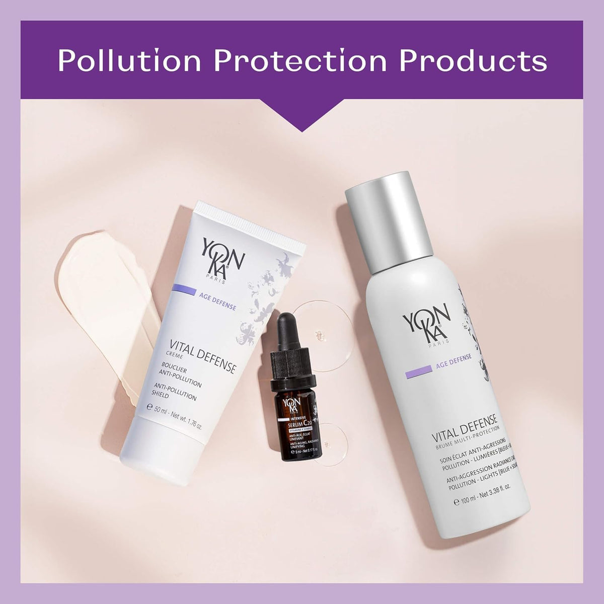 Clear view of Yonka label and ingredients list, transparency and active benefits