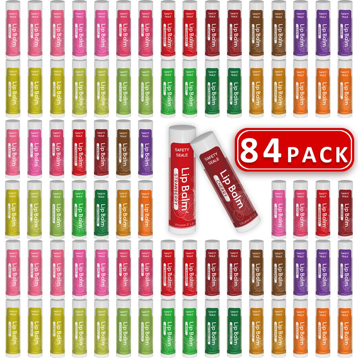 Yopela front packaging showing full 84-count bulk and variety benefit