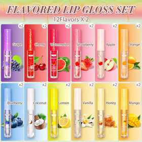 Yopela open tube with applicator brush demonstrating easy, precise gloss application benefit