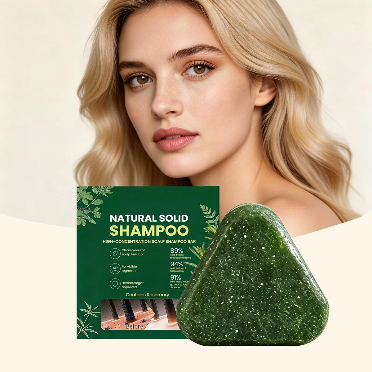 Generic Yoracarekorean close-up of shampoo bar lather demonstrating gentle foam