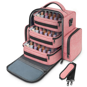 YOREPEK front view of organizer showing durable exterior and zipper closure for secure storage