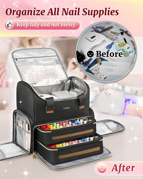 YOREPEK bag in use on salon chair showing portability and professional benefit