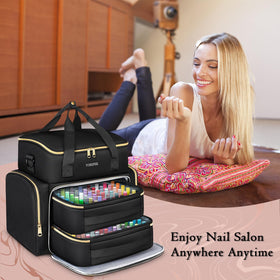 YOREPEK lifestyle travel setting with bag on suitcase emphasizing travel-friendly packing