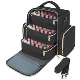 YOREPEK bag shown next to a hand for scale to demonstrate the compact travel size
