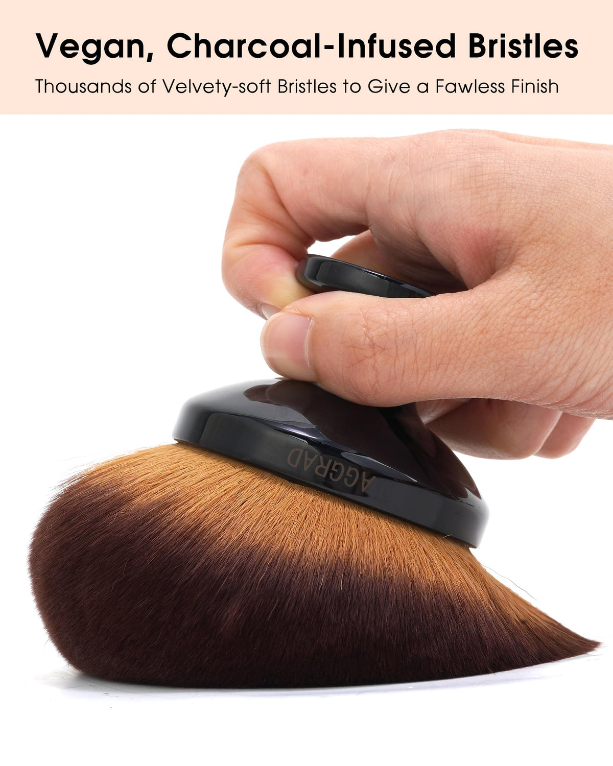 YOSHUYUKI applying self-tanner to leg with smooth, streak-free blending benefit