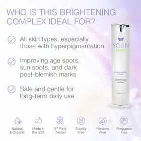 YOUN Beauty applying cream to face demonstrating even application and glow
