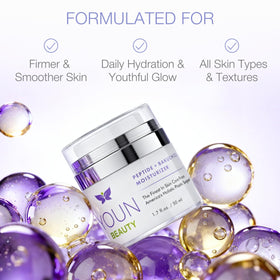 YOUN Beauty bakuchiol seeds ingredient display highlighting plant-derived retinol alternative