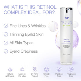 YOUN Beauty cream texture close-up illustrating lightweight, hydrating texture
