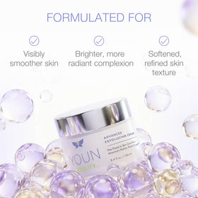 YOUN Beauty ingredient bottles with natural oils for nourishment