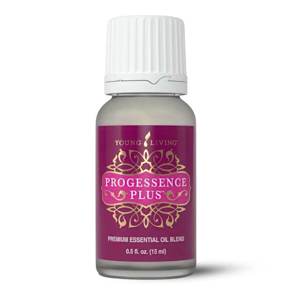 Young Living Progressence Serum front bottle showing label and compact size benefit
