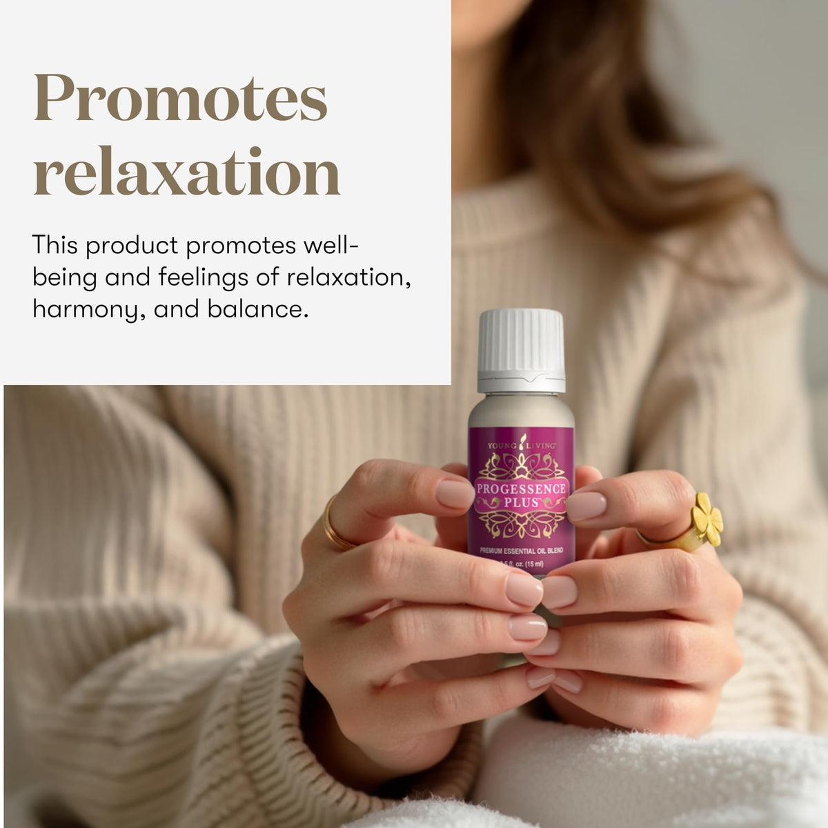 Young Living Progressence Serum texture on skin illustrating fast absorption and moisturization benefit