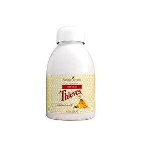 Young Living Thieves front packaging showing bottle and branding for clear identification and benefit