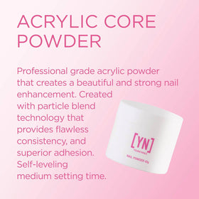Young Nails close-up powder texture highlighting smooth consistency benefit