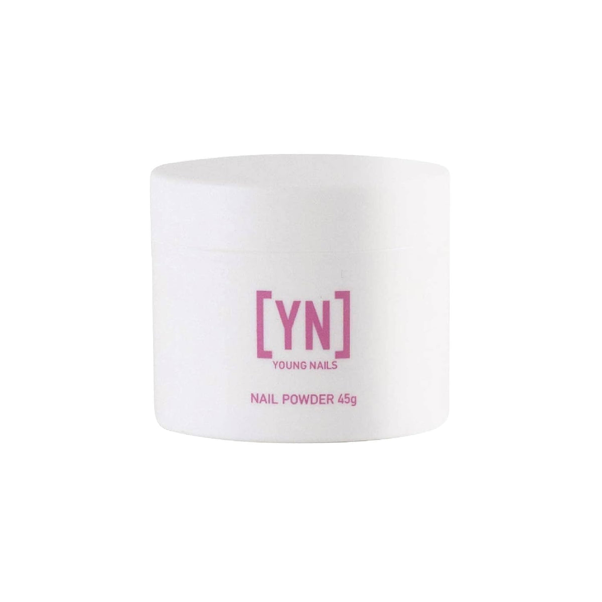 Young Nails Flamingo jar front view showing shade and label for easy identification
