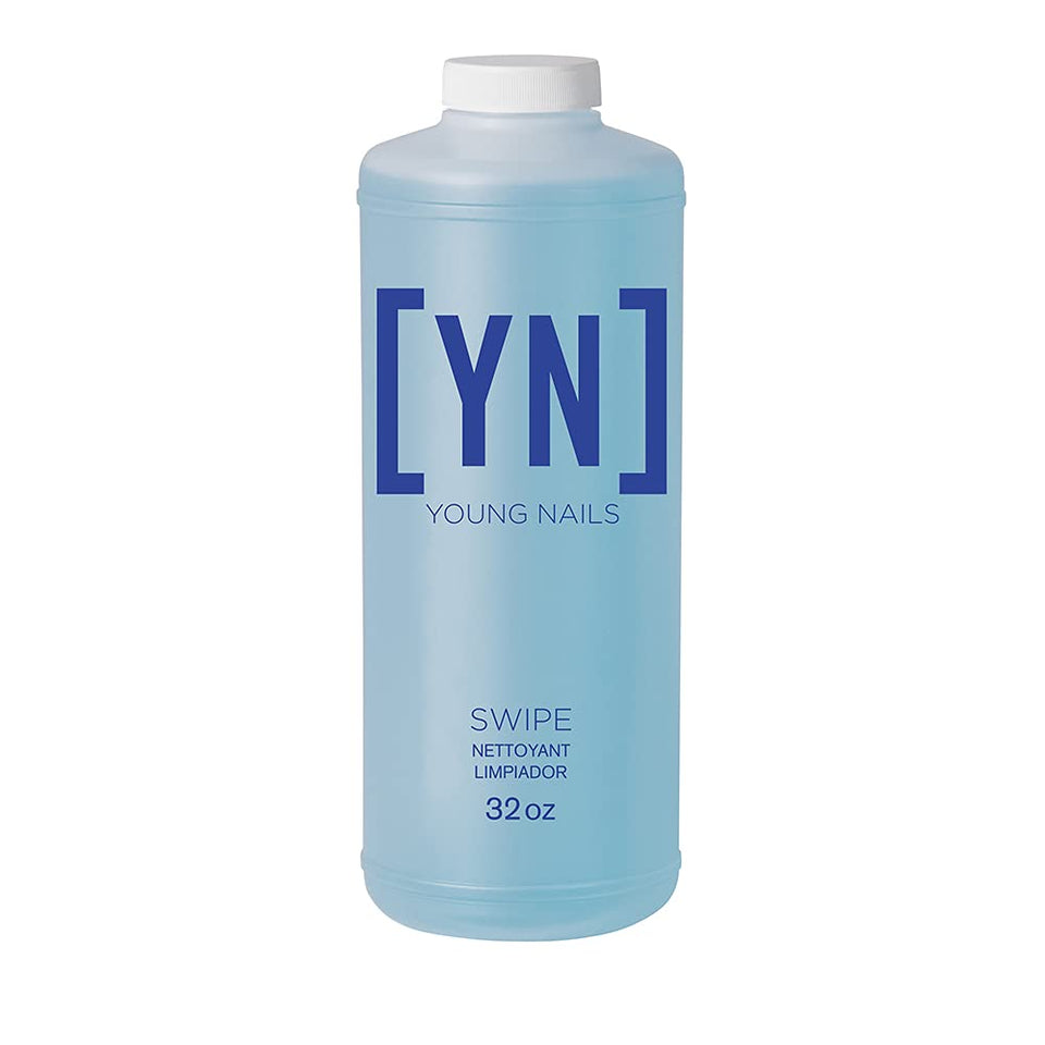 Young Nails bottle front label showing product and professional prep benefits