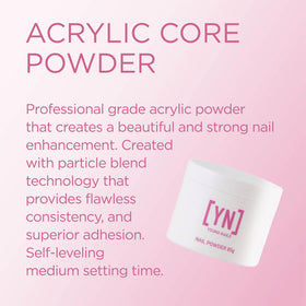 Young Nails powder texture close-up highlighting smooth, self-leveling consistency