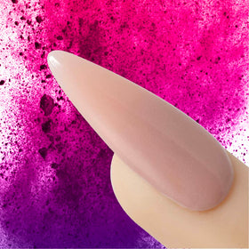 Young Nails bead on brush demonstrating Rosebud powder consistency and predictable beads