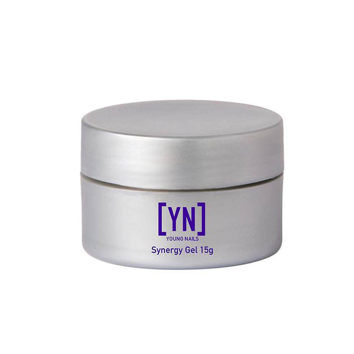 Young Nails clear builder gel front packaging showing product identity and professional quality