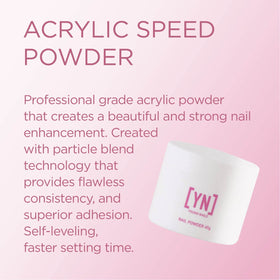 Young Nails powder texture close-up highlighting fine particles and smooth consistency benefit