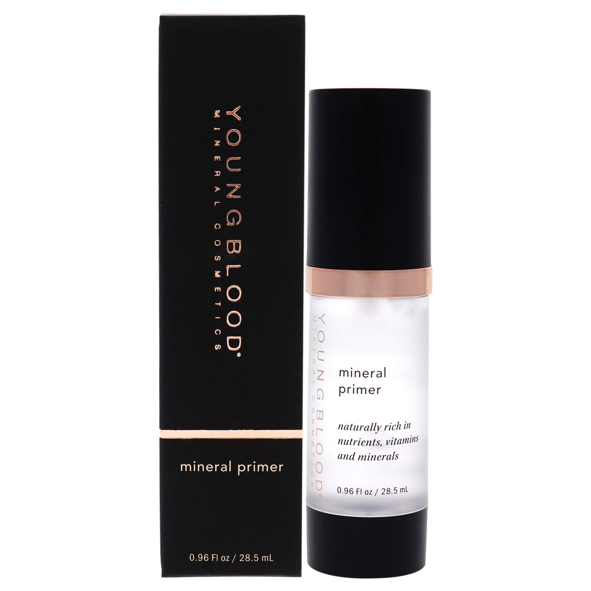 Youngblood primer front packaging showing product and size, enhances application