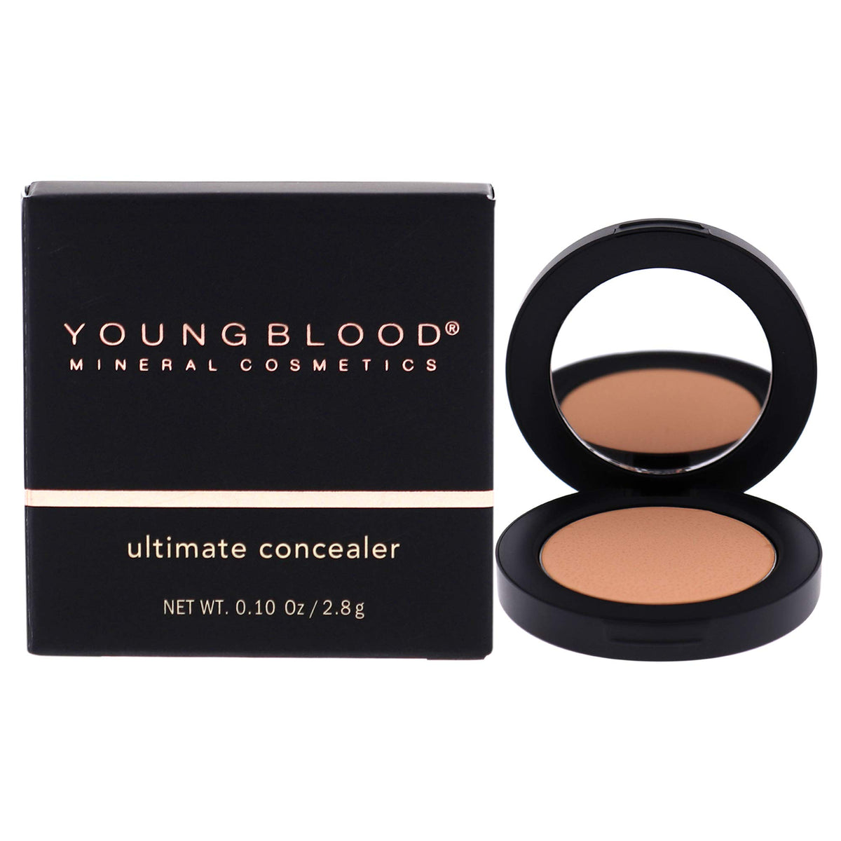 Youngblood concealer front packaging showing product and shade benefits