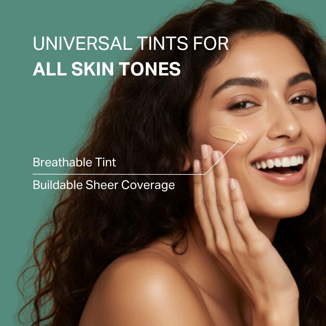Y'OUR swatch on skin showing medium tint for natural-evening benefit