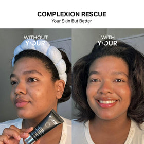 Y'OUR close-up of creamy texture illustrating lightweight hydration benefit