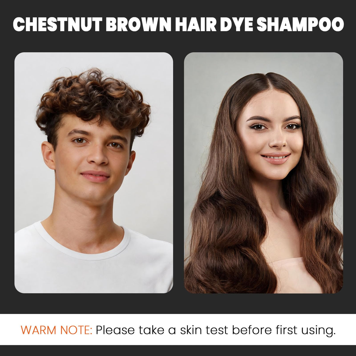 YOURTONE before and after roots showing improved gray coverage
