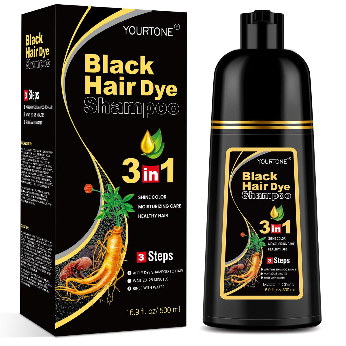 YOURTONE front packaging showing 16.9 oz bottle and clear branding benefit at-a-glance