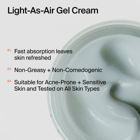 Youth To The People cream smoothed on hand illustrating quick absorption and dewy finish