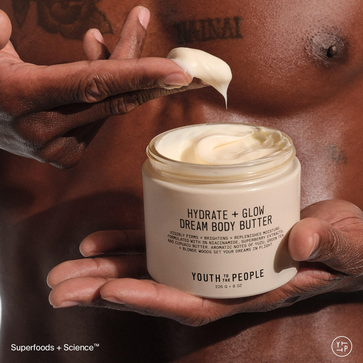 Youth To The People whipped texture close-up revealing rich absorbent cream