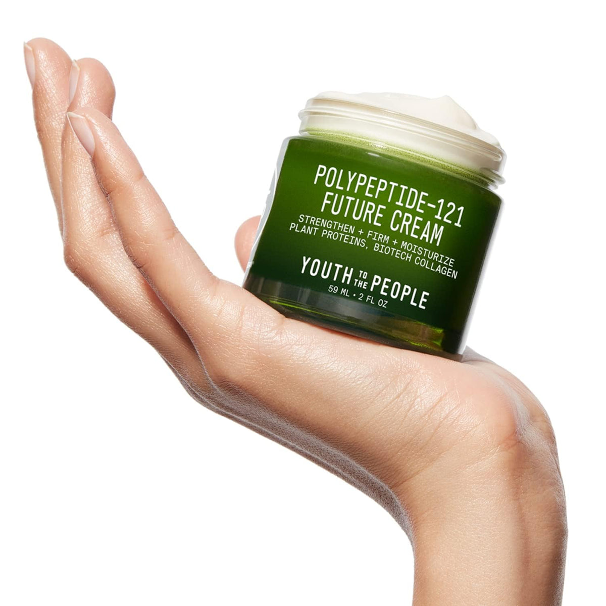 Youth To The People jar on vanity conveying daily routine hydration benefits