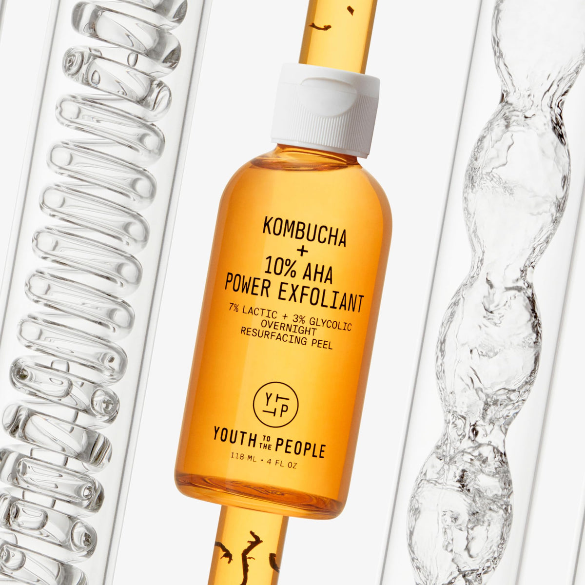 Youth To The People flatlay showing product with clean skin for routine results