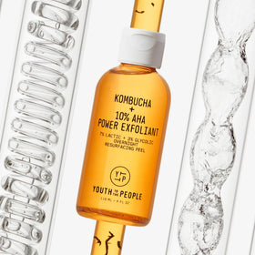 Youth To The People flatlay showing product with clean skin for routine results