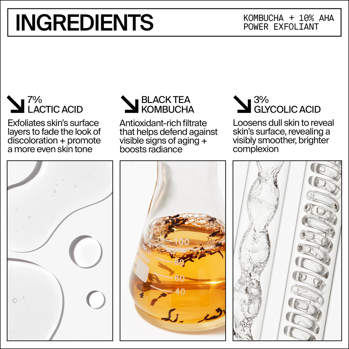 Youth To The People close-up of exfoliant texture demonstrating lightweight absorbency