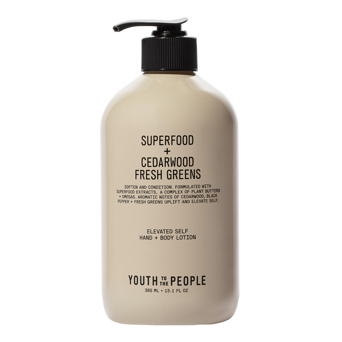 Youth To The People front packaging showing pump bottle and label for easy dispensing
