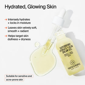 Youth To The People oil texture close-up showing lightweight consistency for fast absorption