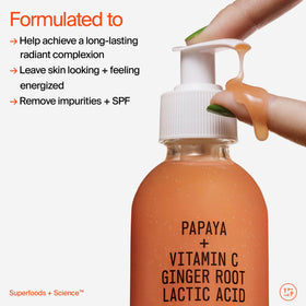 Youth To The People papaya ingredient detail boosting enzymatic exfoliation