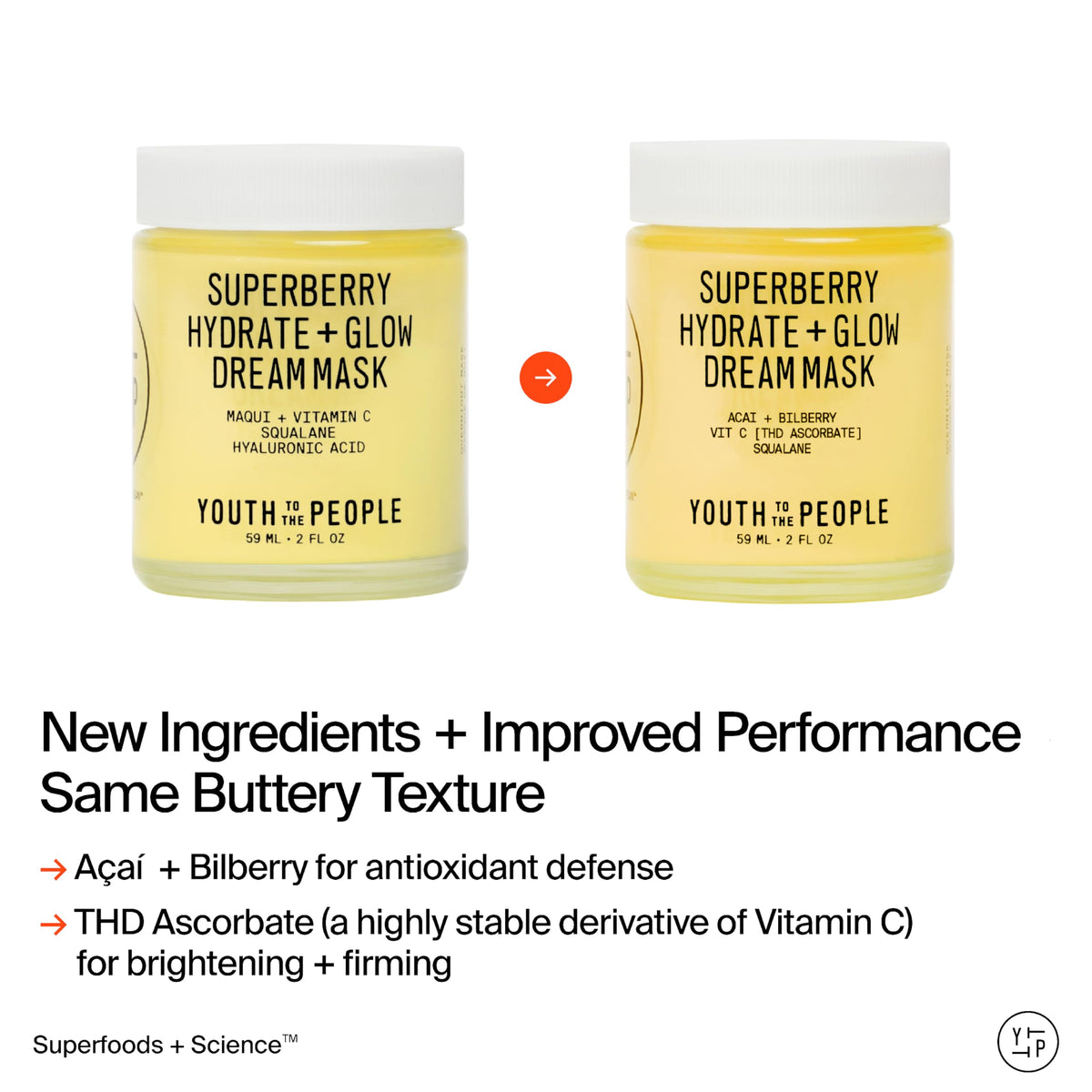 Youth To The People label close-up with ingredients list showing clean formulation benefit