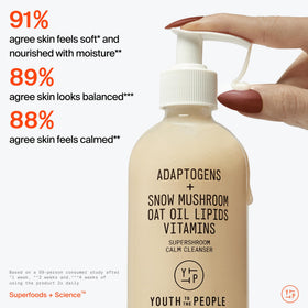 Youth To The People travel bottle held in hand showing compact portability