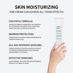 Youthful Formula Ultimate application on hand demonstrating quick-absorbing hydration benefit