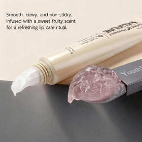 YouthVibe model wearing gloss in lifestyle shot showing natural shine and fuller-look benefit
