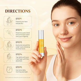 YOYORY before and after illustration showing reduced puffiness